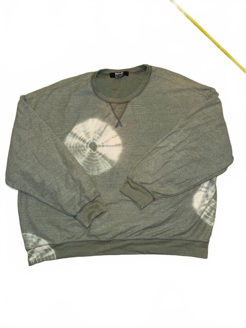 Women's Julie and Joy Sage Green Crewneck Sweatshirt Size 2XL